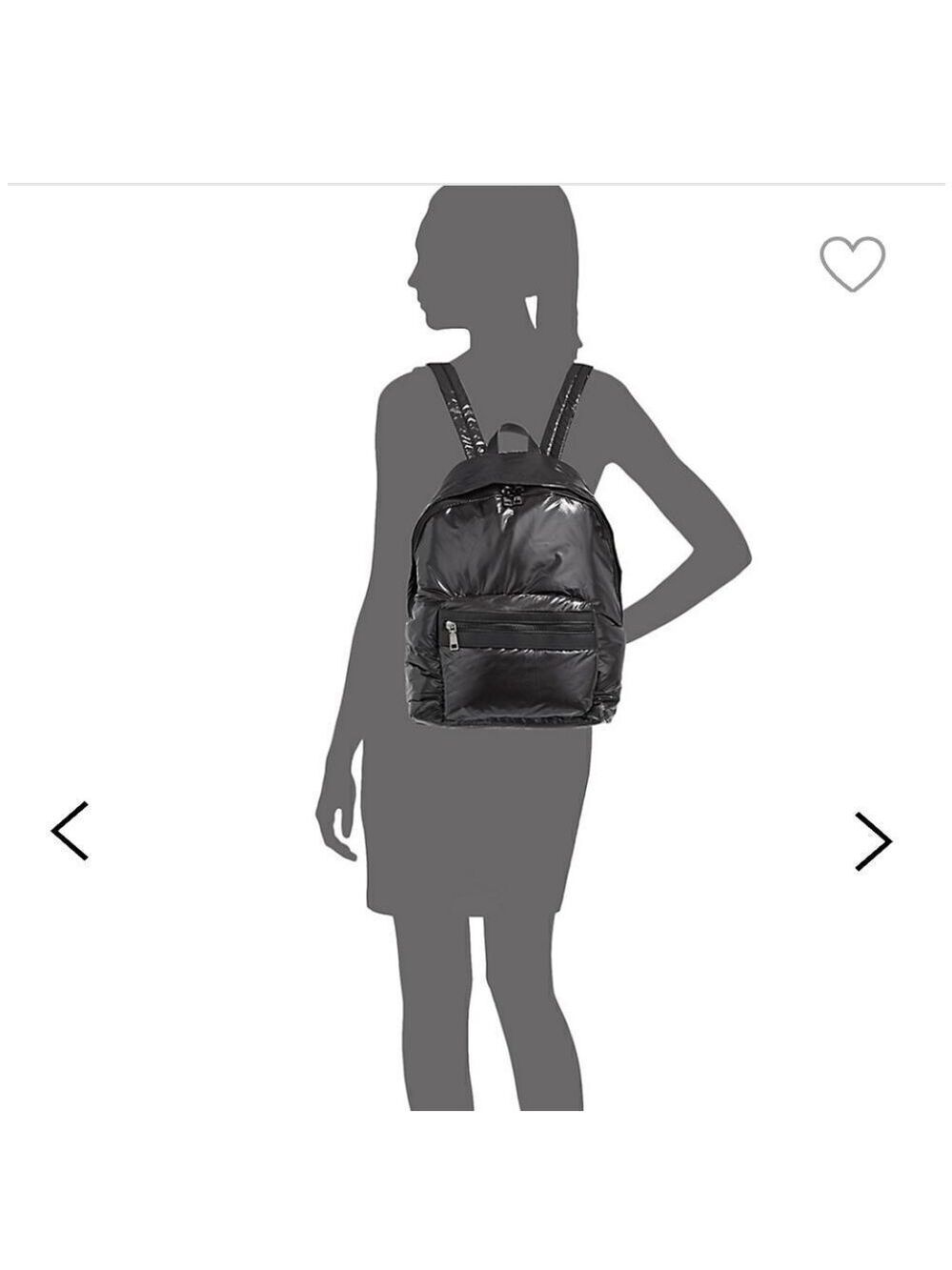 𝅺askya Silver Metalic Backpack New